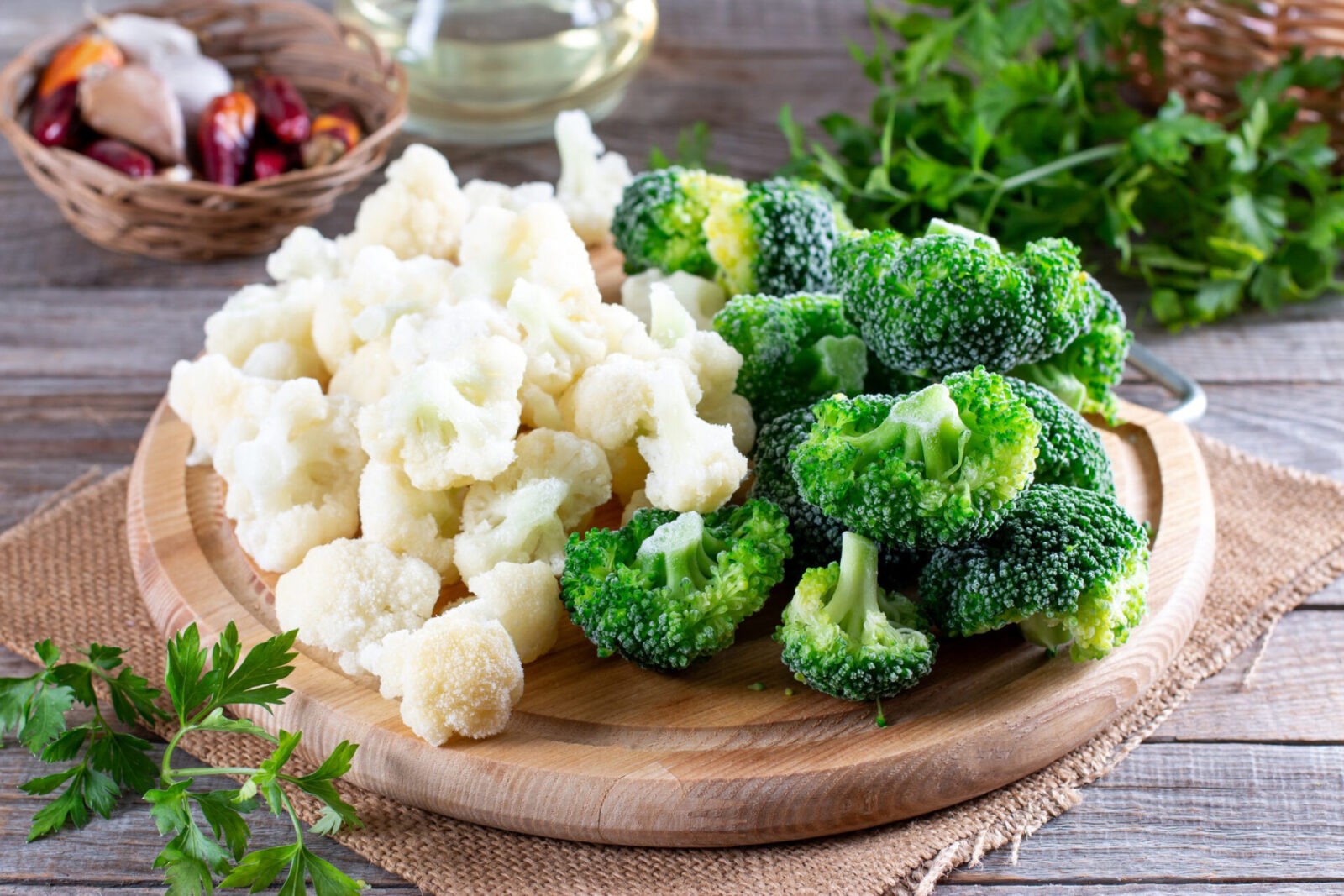 Broccoli and Cauliflower Salad