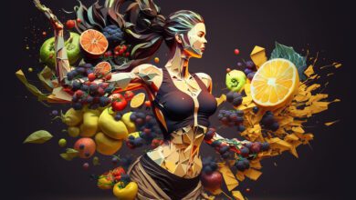 proper nutrition food set healthy lifestyle healthy eating fruits vegetables pure water organic diet calorie food beautiful body