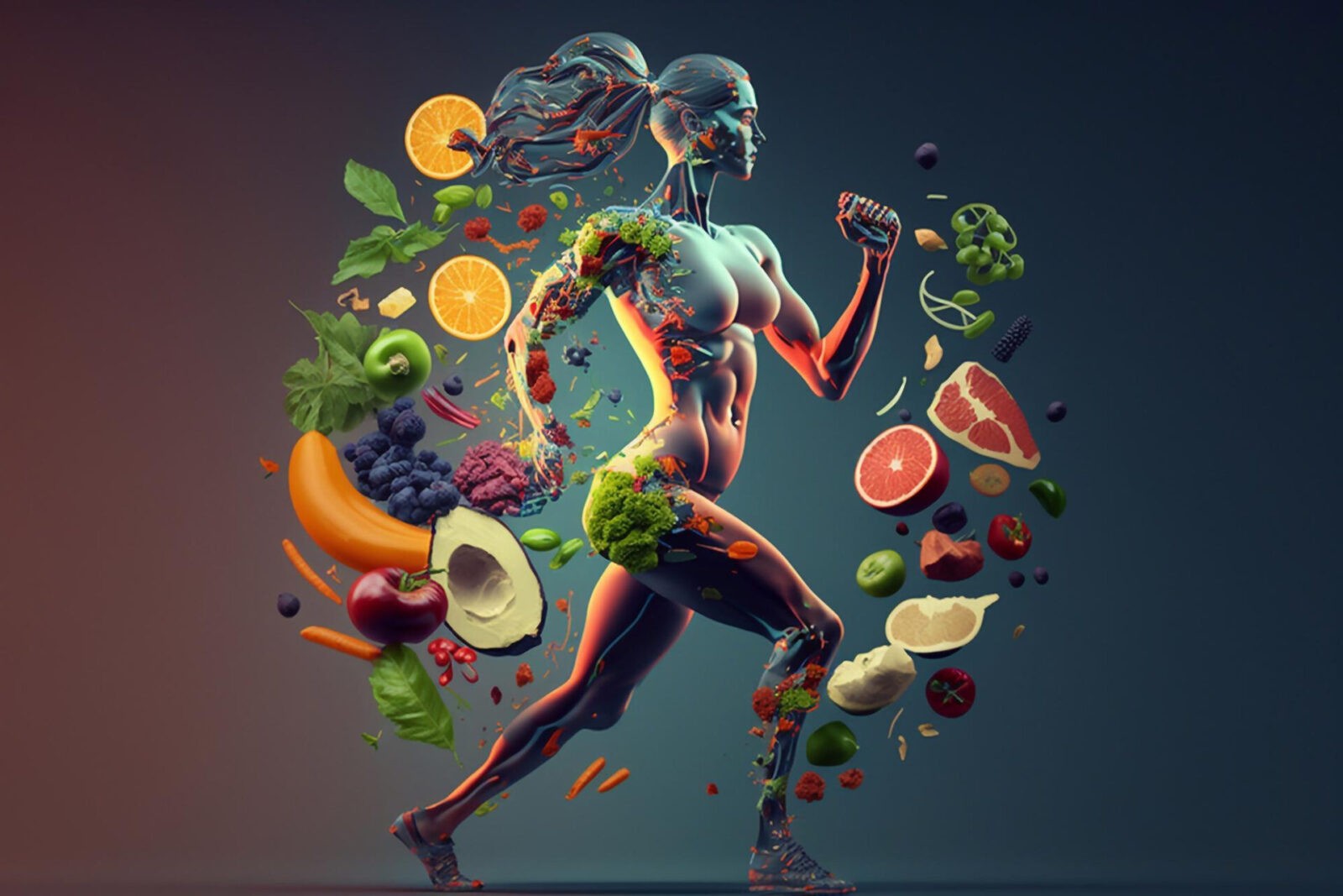 fitness healthy lifestyle ai generated