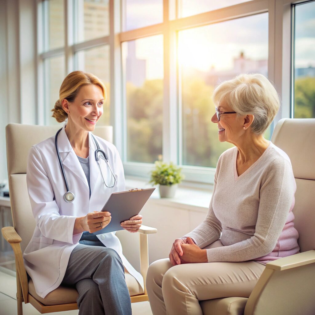 a calm  inviting medical clinic with a warm  soft  (1)